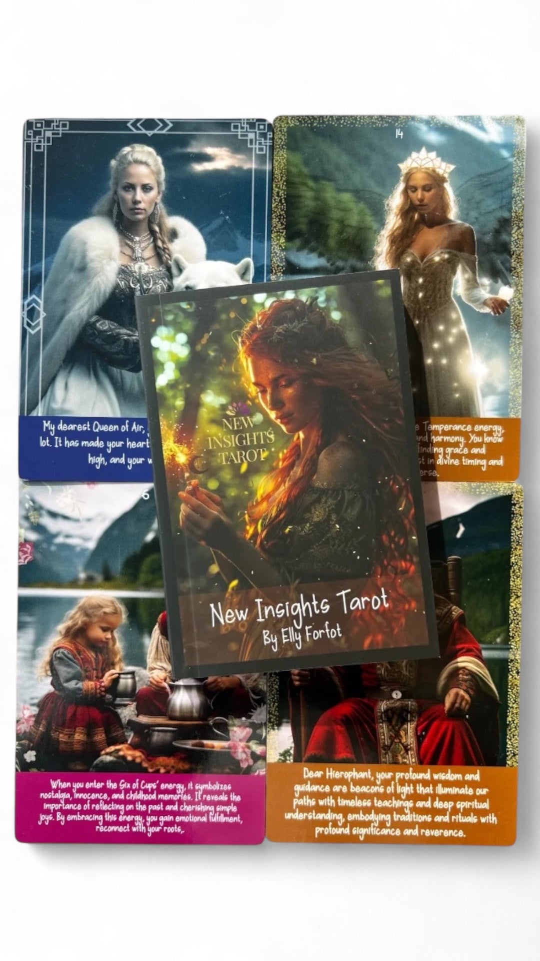 New Insights Tarot – Cards with Text & Guidebook (English)