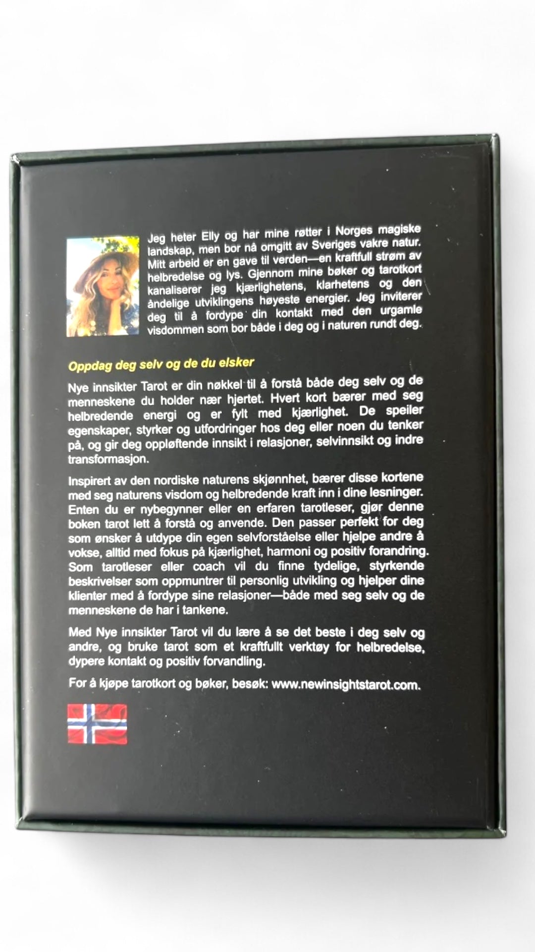Nye Innsikter Tarot – tarotkort med tekst og guidebok (norsk)