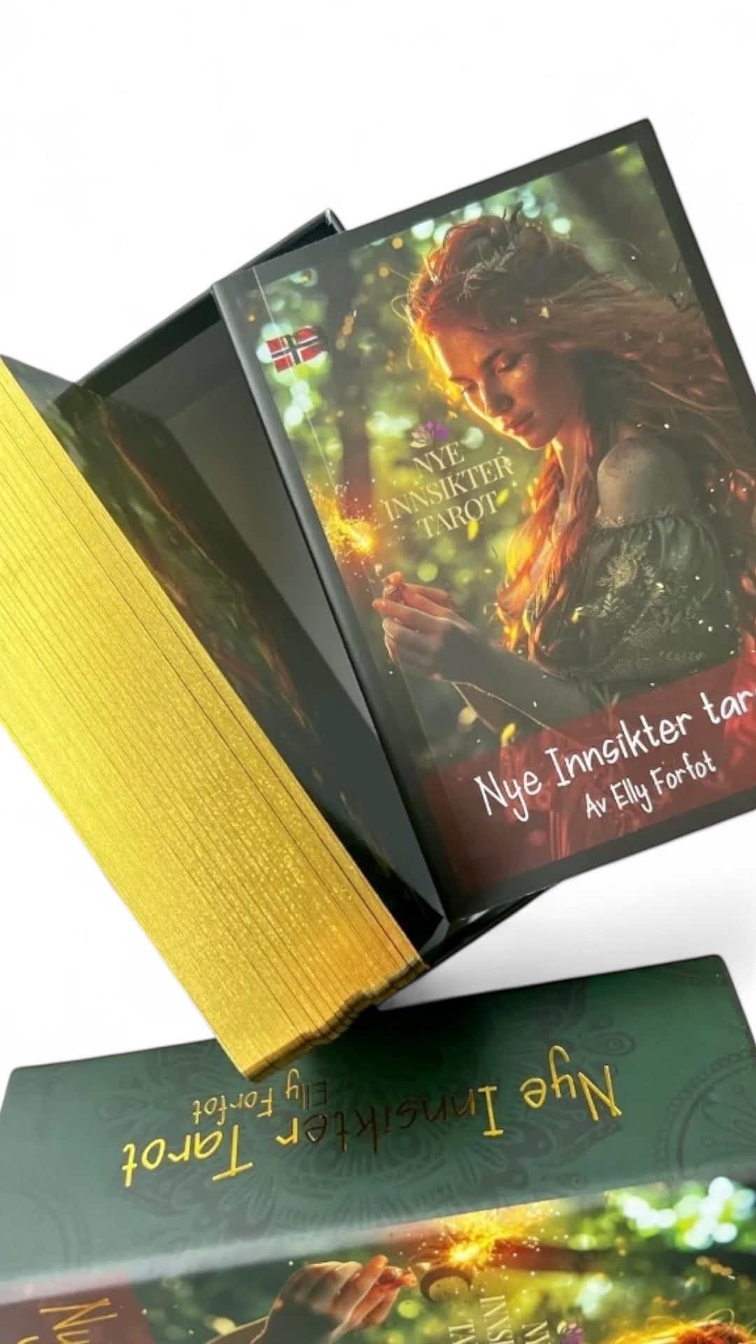 Nye Innsikter Tarot – tarotkort med tekst og guidebok (norsk)