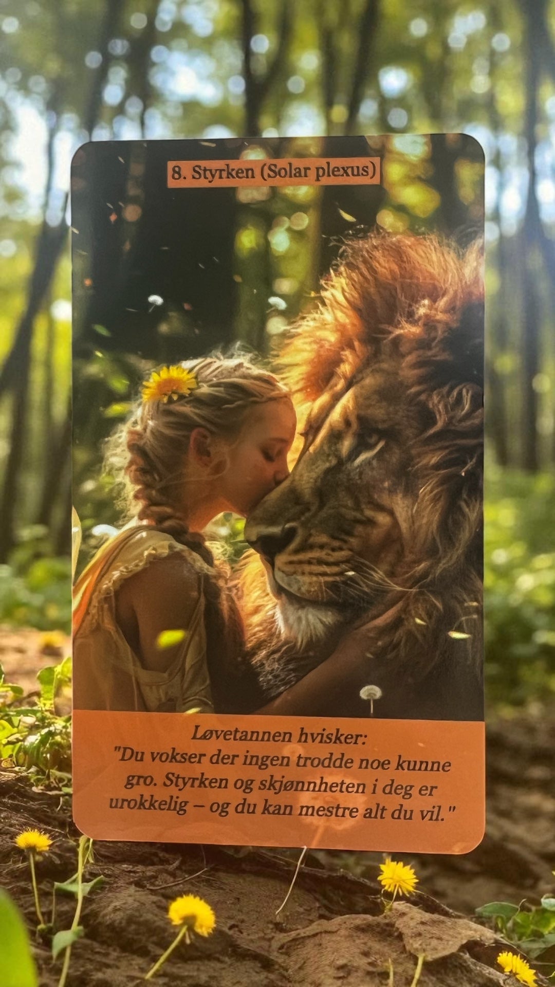 Blomstene hvisker – tarotkort på norsk (78 kort)