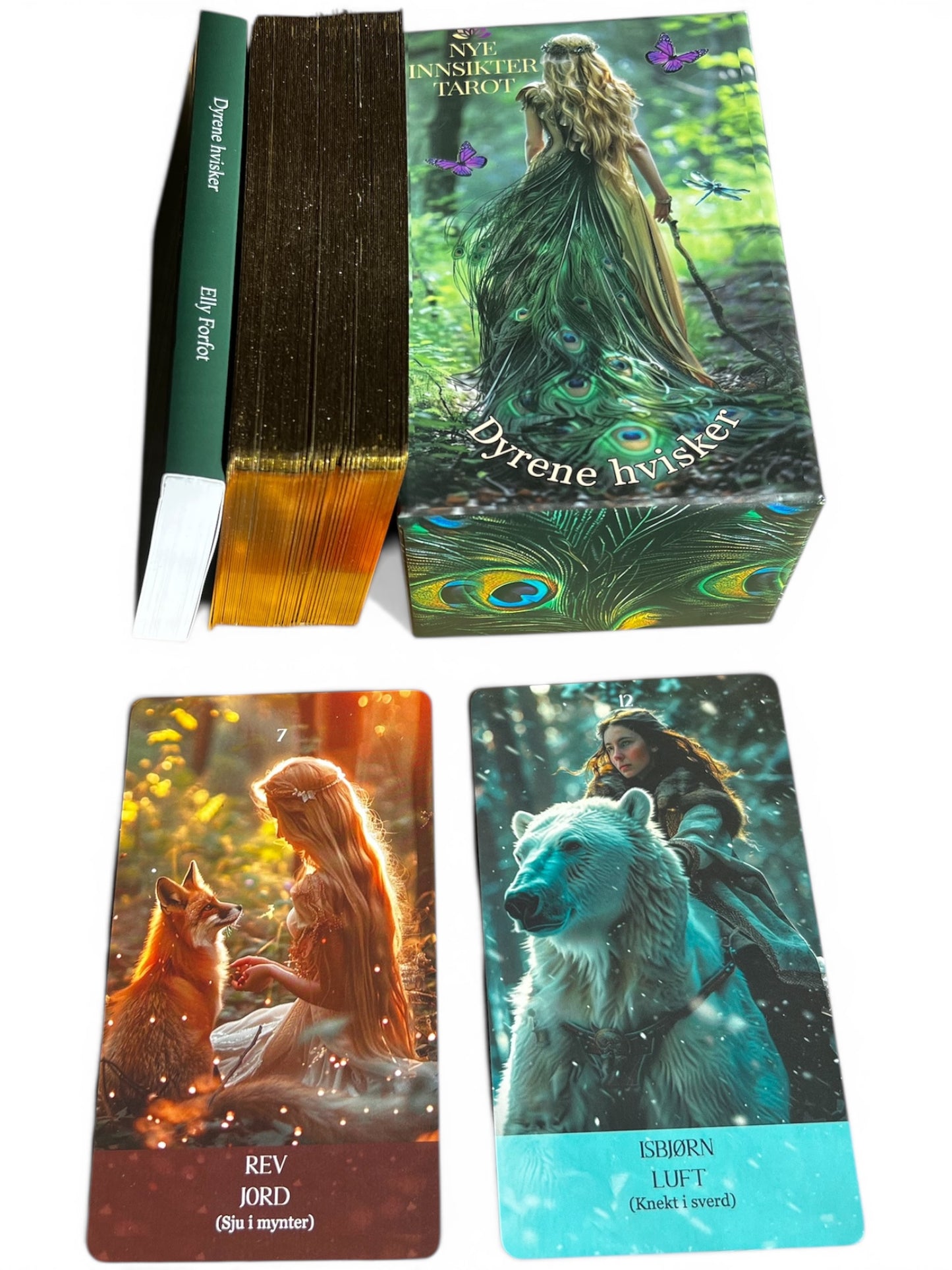 Dyrene hvisker – Tarotkort og orakelkort på norsk (78 kort)